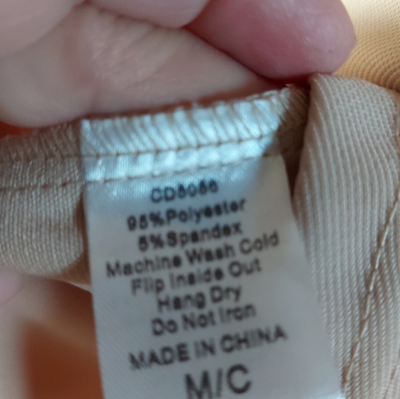 Dirty Ballerina full zip faux leather detail sleeveless dress cream size medium - Picture 6 of 6